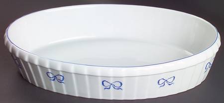Ruban Blue 13" Oval Baker