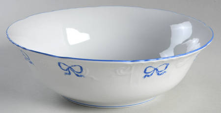 Ruban Blue 9" Round Vegetable Bowl