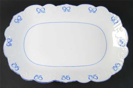 Ruban Blue 16" Oval Serving Platter