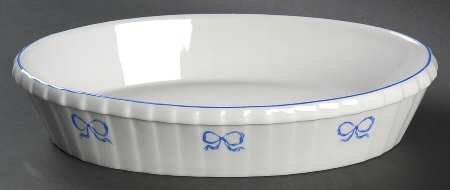 Ruban Blue 11" Oval Baker