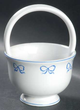Ruban Blue Small Basket