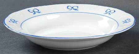 Ruban Blue Rim Soup Bowl