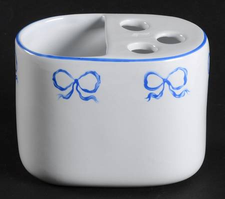 Ruban Blue Toothbrush Holder