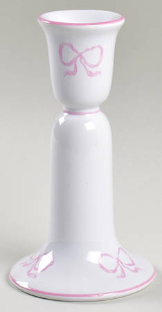 Ruban Pink Single Light Candlestick