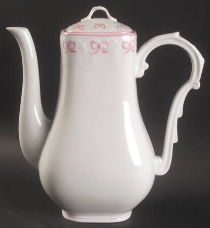 Ruban Pink Coffee Pot & Lid