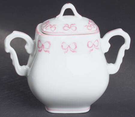 Ruban Pink Mini Sugar Bowl & Lid