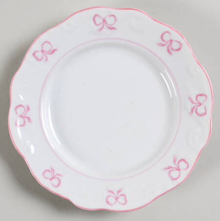 Ruban Pink Bread & Butter Plate