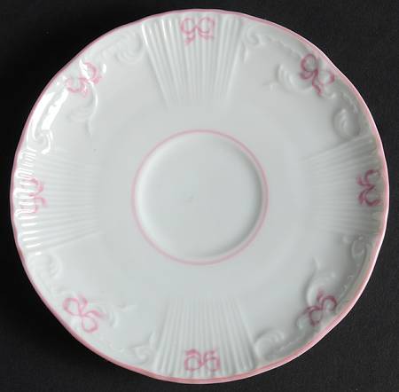 Ruban Pink Saucer for Demitasse Cup