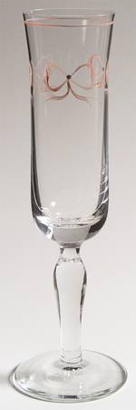 Ruban Pink Glassware Champagne Flute