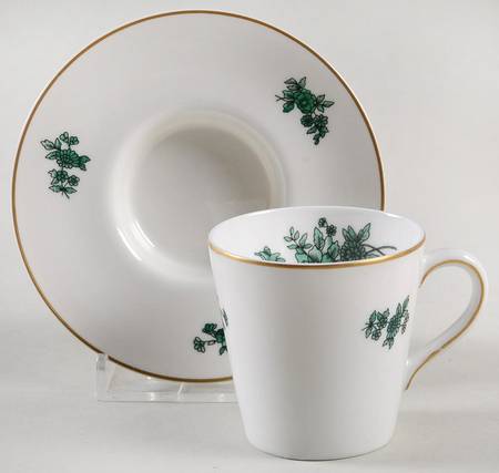 VIA8 Flat Demitasse Cup & Saucer Set