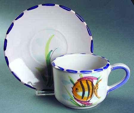 Al Mare Flat Cup & Saucer Set