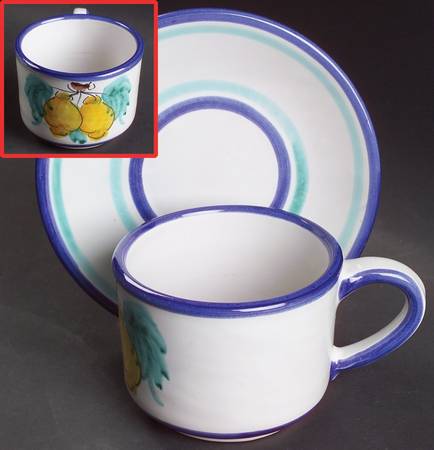 Buon Giorno Flat Cup & Saucer Set