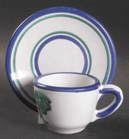Buon Giorno Flat Demitasse Cup & Saucer Set