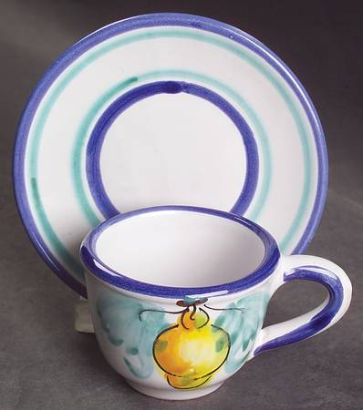 Buon Giorno Flat Demitasse Cup & Saucer Set