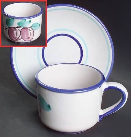 Buon Giorno Flat Cup & Saucer Set