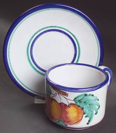 Buon Giorno Flat Cup & Saucer Set
