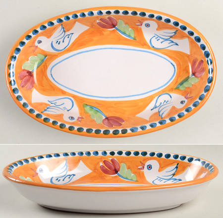 Campagna Bird (Uccello) 10" Oval Tray