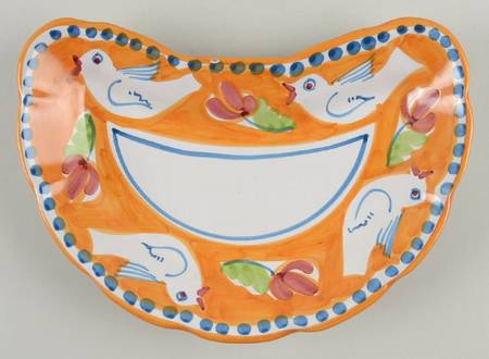 Campagna Bird (Uccello) Crescent Salad Plate