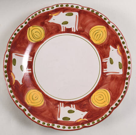 Campagna Cow (Mucca) 13" Chop Plate (Round Platter)