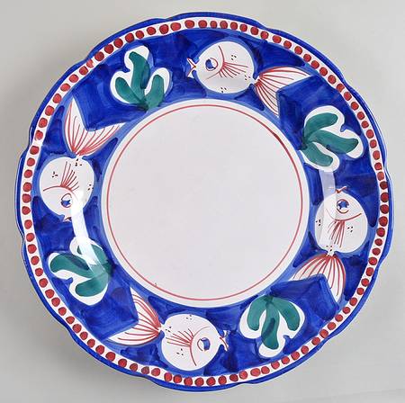 Campagna-Fish Royal Blue (Pesce) 15" Chop Plate (Round Platter)