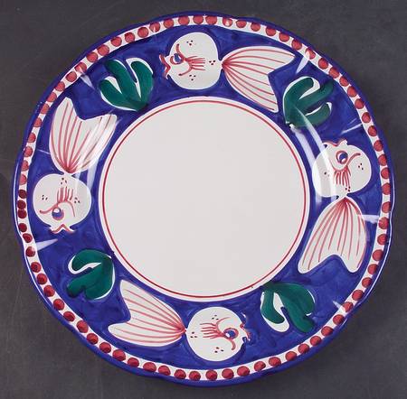 Campagna-Fish Royal Blue (Pesce) Service Plate (Charger)