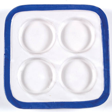 Campagna-Fish Royal Blue (Pesce) Tray for Vinegar, Oil, Salt & Pepper Set