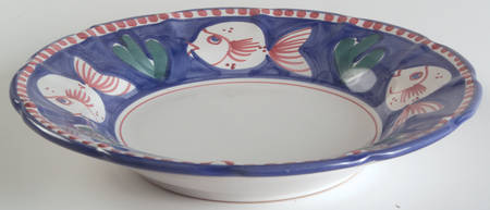 Campagna-Fish Royal Blue (Pesce) 9" Soup/Pasta Bowl