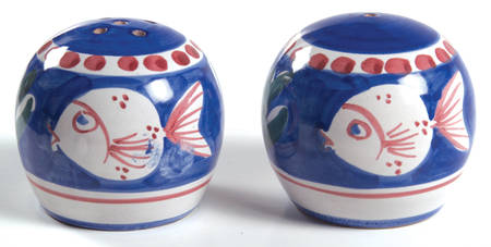 Campagna-Fish Royal Blue (Pesce) Salt & Pepper Set