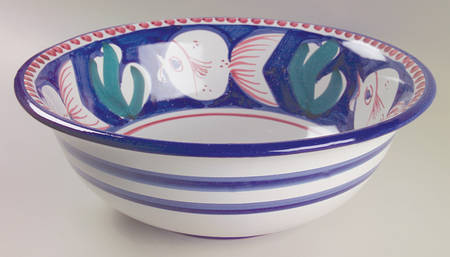 Campagna-Fish Royal Blue (Pesce) 15" Pasta Serving Bowl