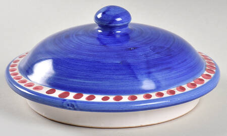 Campagna-Fish Royal Blue (Pesce) Lid for Medium Canister