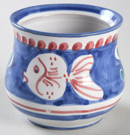 Campagna-Fish Royal Blue (Pesce) Sugar Bowl No Lid