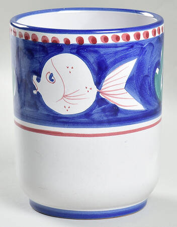 Campagna-Fish Royal Blue (Pesce) 5" Storage Jar No Lid