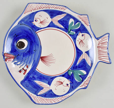 Campagna-Fish Royal Blue (Pesce) 11" Fish Plate