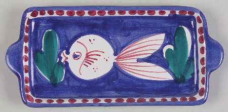 Campagna-Fish Royal Blue (Pesce) Rectangular Tray