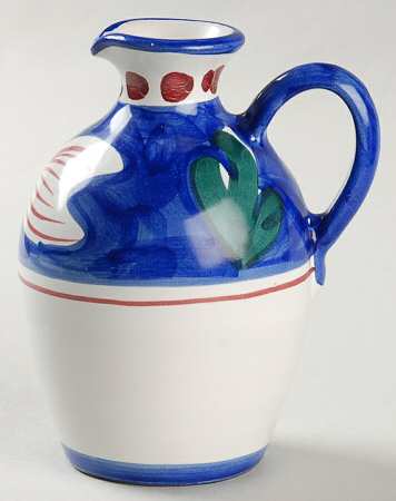 Campagna-Fish Royal Blue (Pesce) Oil Or Vinegar Cruet No Stopper