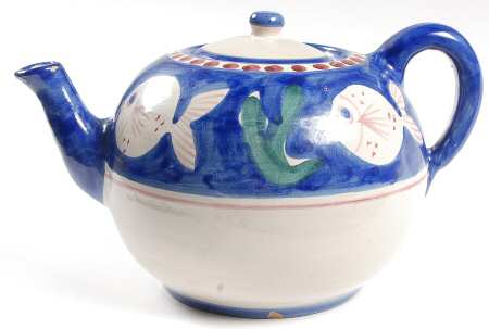 Campagna-Fish Royal Blue (Pesce) Teapot & Lid