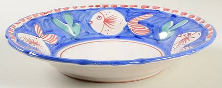 Campagna-Fish Royal Blue (Pesce) 9" Soup/Pasta Bowl