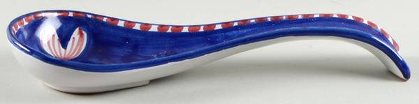 Campagna-Fish Royal Blue (Pesce) Spoon Rest/Holder (Holds 1 Spoon)
