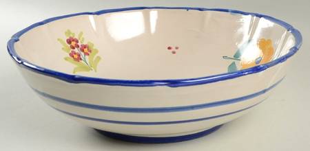 Campagna Flowers 12" Round Serving Bowl