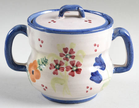 Campagna Flowers Sugar Bowl & Lid