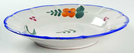 Campagna Flowers Large Rim Soup Bowl