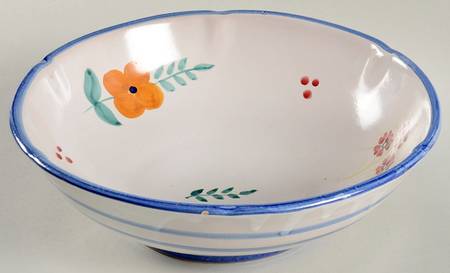 Campagna Flowers 10" Round Serving Bowl