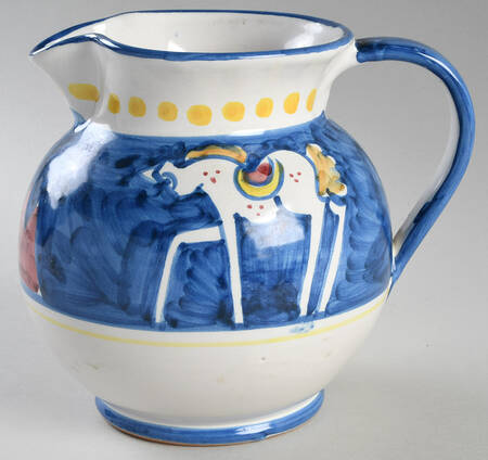 Campagna Horse (Cavallo) 64 Oz Pitcher by Ceramica Artistica (CAS Vietri)