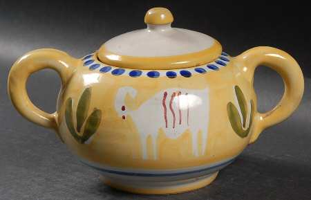 Campagna Ram (Montone) Sugar Bowl & Lid