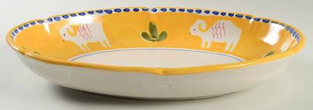 Campagna Ram (Montone) Shallow Oval Bowl