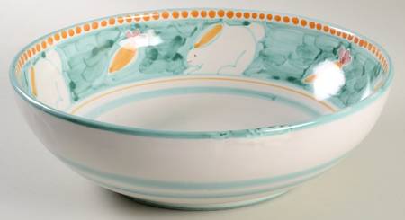Campagna Rabbit (Coniglio) 13" Large Salad Serving Bowl
