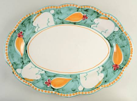 Campagna Rabbit (Coniglio) 22" Oval Serving Platter