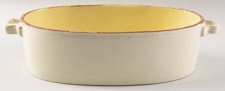 Cucina Fresca 2.25 Quart Oval Covered Casserole No Lid