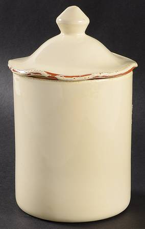 Cucina Fresca Small Canister & Lid by Vietri (Italy)
