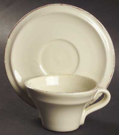 Cucina Fresca Flat Demitasse Cup & Saucer Set
